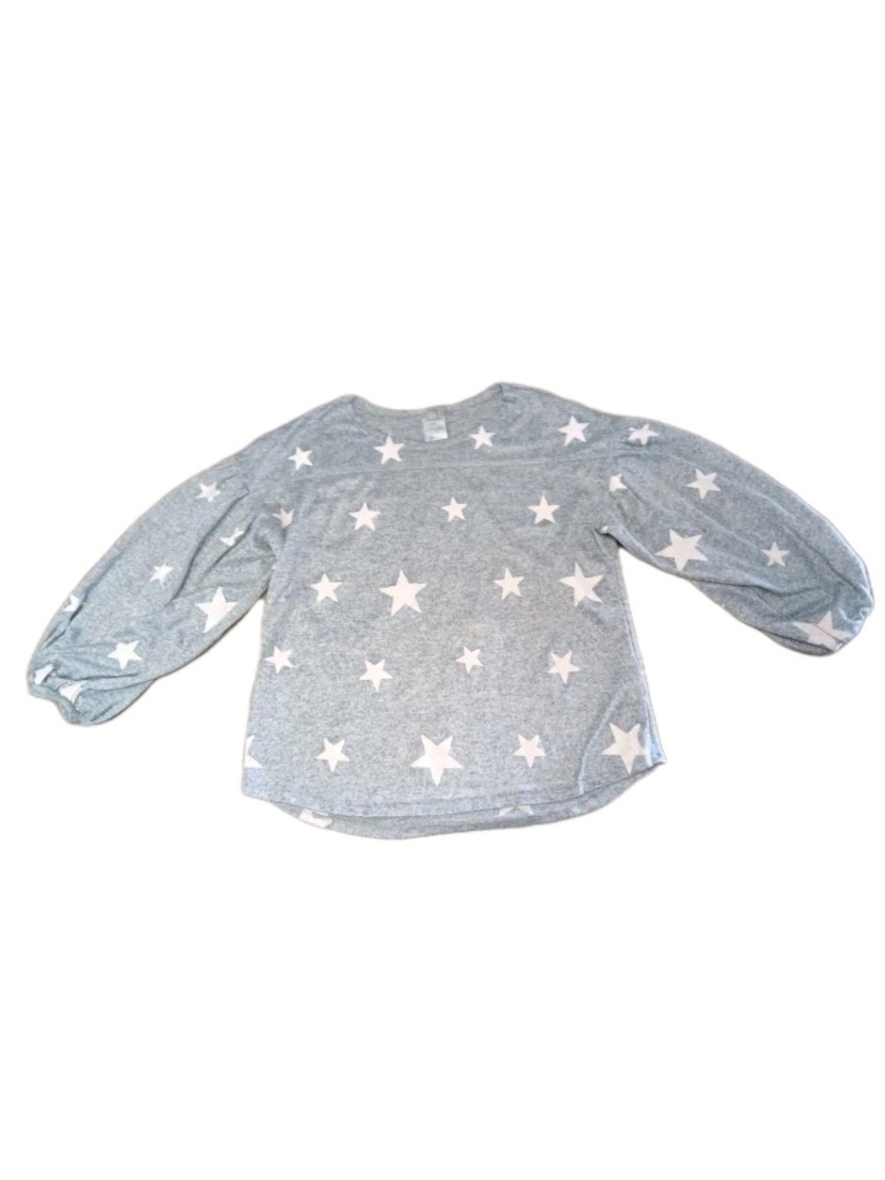 Moda Grey Sweatshirt with White Star Print
